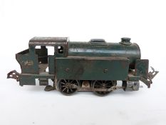French O gauge Le Rapide tinplate electric 0-4-0 tank locomotive