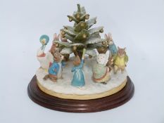 Border Fine Arts Beatrix Potter figure Christmas Tree Dance,
