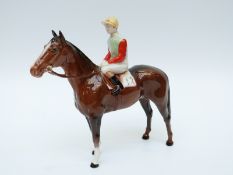 Beswick racehorse and jockey