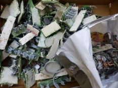 A large collection painted metal Warhammer style action figures.