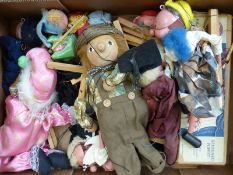 Twelve Pelham Puppets including Witch, Headmaster x2, Policeman, Pink & Perky etc,