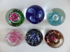 Six Caithness Glass limited edition paperweights Guillemot 392/500, Repose 192/750,