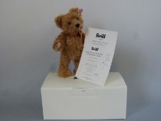 Steiff Teddy Bear Oakey the Autumn Swarovski Bear with golden brown mohair,