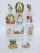 Eleven Border Fine Arts Beatrix Potter figures