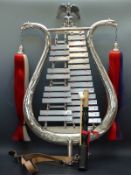 A continental German, French or Russian 1940's/50's glockenspiel,
