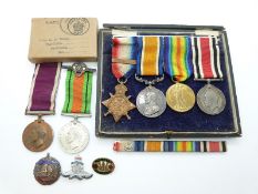 A WWI and WWII medal group named to 2101 H Tully Royal Horse Artillery,
