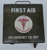 US Army metal First Aid box