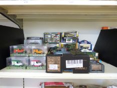 Over sixty Corgi, Dinky, EFE and similar diecast model vehicles including Eddie Stobart,