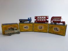 Four Lesney Matchbox Models of Yesteryear diecast model commercial vehicles 2, 3, 4 and 6,