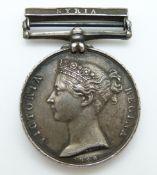 Naval General Service Medal 1847 with Syria clasp (1848) named to George Stokes,