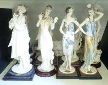 Ten Florence Giuseppe Armani figurines