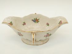 A Herend twin handled sauce boat