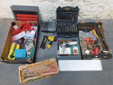 A large quantity of tools including Elu dovetail jig etc