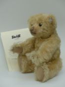 Steiff Teddy Bear 1906 Replica Mr Vanilla with vanilla mohair, 35cm,