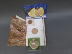 Royal Mint 'Golden History of Powered Flight' gold plated on silver,