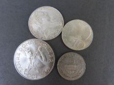 Austria 50 Schilling 1967 silver coin, Johann Strauss the younger reverse ,