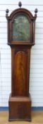 Ralph Banks, Plymouth Dock (Devonport) mahogany longcase clock, c1780-1800,