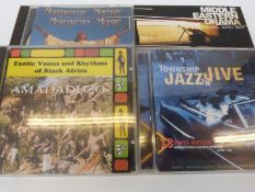 Approximately 180 mainly world music CDs