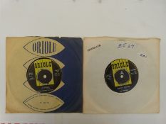 Two collectable Oriole singles Bobby Sansom - Lucille / There's A Place (45CB 1837) and The