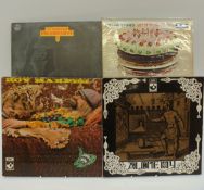 Approximately 100 albums mostly rock from the late 1960s and early 1970s