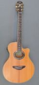 Yamaha APX-9C Electro acoustic guitar with spruce table and maple back