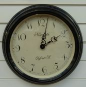 Newgate Oxford St quartz dial wall clock with stylised Arabic numerals to the lightly distressed