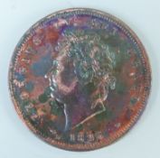 George IV penny 1826 laureate head obverse, Britannia with shield and trident rear,
