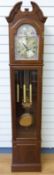A modern longcase grandfather clock in the 18thC style,
