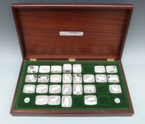 Twenty six hallmarked silver World Wildlife Collection limited edition ingots,