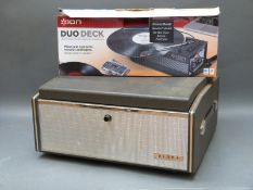 Ion 'duo deck' USB turntable with cassette deck with Ultra reel to reel tape player