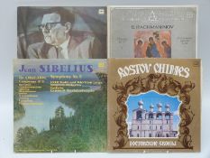Approximately 40 mostly classical LPs including 12 Russian issues