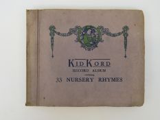 Kid Kord vinyl record album containing 33 nursery rhymes