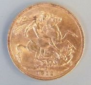 1912 George V gold full sovereign
