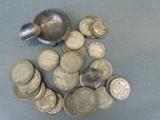 Approximately 119g quantity of mixed silver coinage
