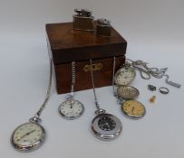 Five various pocket watches including Smiths,