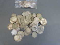 Approximately 268g of pre-1947 silver coinage,