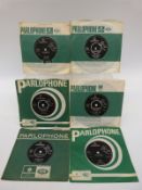 Six collectable Parlophone singles, all appear at least VG or EX.