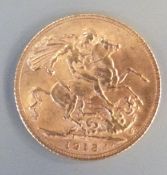 1913 George V gold full sovereign