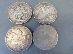 Four crowns comprising George III,