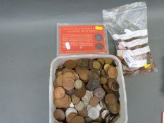 A large collection of sundry UK coinage to include Victorian and approximately £5-worth of