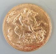 1910 Edward VII gold full sovereign