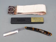 Solingen Dovo cut-throat razor with strop