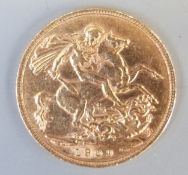 1909 Edward VII gold full sovereign