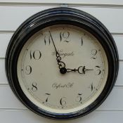 Newgate Oxford St quartz dial wall clock with stylised Arabic numerals to the lightly distressed