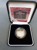 2005 £2 Royal Mint silver and gilt proof piedfort coin commemorating The Gunpowder Plot,