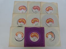 Nine singles on the Marmalade label, Blossom Toes - Peace Loving Man and Postcard,