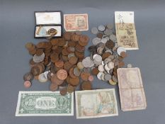 A collection of UK and overseas coinage, 19thC onwards,