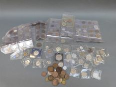 A collection of foreign and UK coinage early 20thC onwards,