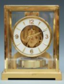 Jaeger Le Coultre Atmos gilt brass-cased mantel clock,