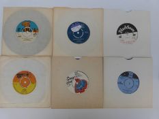 Fourteen reggae singles in various condition